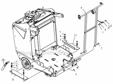 Page L Diagram and Parts List for MK-4036KB  MK Diamond Concrete Saw